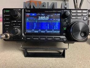 radio stand - icom-7300 ham icom 3d print model - Mito3D