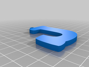 letra j personalizado 3d print model - Mito3D
