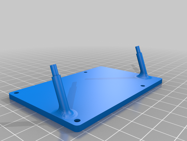 raspberrypi lcd 16x2 base adapter lcd1602 display holder mount raspberry pi 3D print model - Mito3D