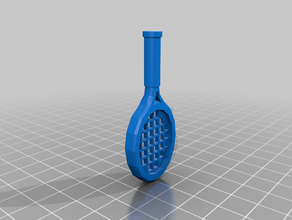 lego tennis racket compatible 3d print model - Mito3D