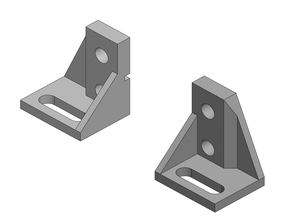 expedient light duty flush mount brackets servo ftc robotics 3d print model - Mito3D