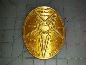 lucifer's pentecostal coin - 2 sided version lucifer 3d print model - Mito3D