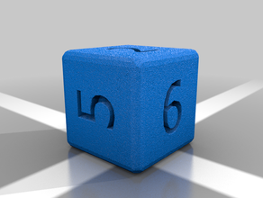 dice cube number numbered 3d print model - Mito3D