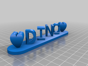 dino kundengebundene 3d print model - Mito3D