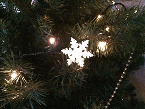christmas tree light snowflake decoration 3d print model - Mito3D