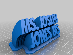 ms jones personalizado 3d print model - Mito3D