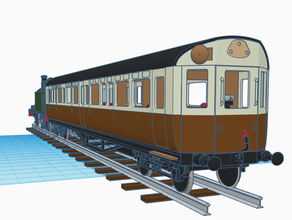 gwr autocoach 3d print model - Mito3D