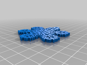 meine individuelle Schneeflocke Maschine kundengebundene 3d print model - Mito3D