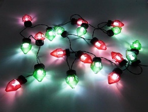 bicos impressos em 3d temáticos luzes bauble decoração enfeite de natal 3d print model - Mito3D