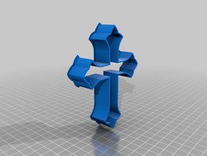 cruz del cortador de la galleta católica el cristianismo cookie cookiecutter creality ender 3d print model - Mito3D