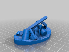 pila de basura tablero la mesa terreno warhammer 3d print model - Mito3D