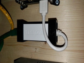 trendnet usb ethernet adapter mount networking raspberry pi 3d print model - Mito3D