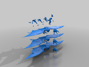 terradon - lizardmen tm aos seraphon whfb 3d print model - Mito3D