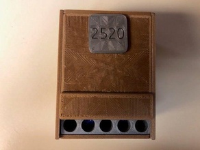 2520 pin box 3d puzzle serratura perno della 3d print model - Mito3D
