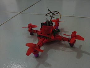 eachine e011 x-frame 615 gebürstet brushed motor e010s e010 whoop micro-Drohne winzige Schreien 3d print model - Mito3D