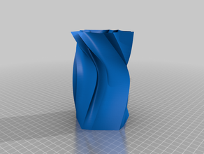 vaso 44 recipiente o de flor porta-lápis espiral 3d print model - Mito3D