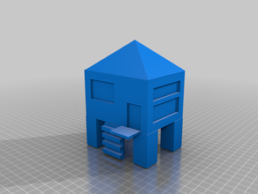 raised tree house 3d print model - Mito3D
