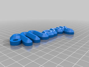 mary name keychain customized 3d print model - Mito3D