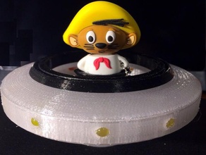 speedy gonzales sandmann Platz Fahrzeug fliegende Untertasse - Spielzeug ufo 3d print model - Mito3D