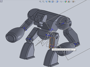 robô esqueleto 3d print model - Mito3D