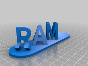 ram janu özelleştirilmiş 3d print model - Mito3D