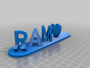 ram janu 3 customized 3d print model - Mito3D