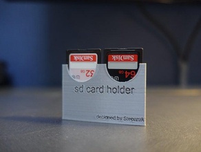 pocket sd card holder 3d print model - Mito3D