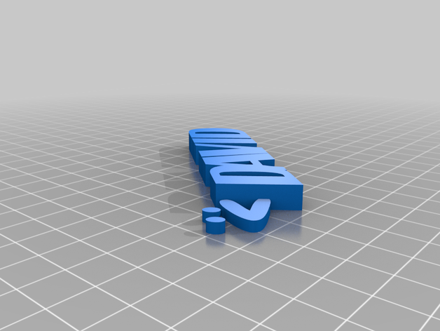 mon personnalisés iamburny du texte - nom porte-clés télécommande personnalisé 3D print model - Mito3D