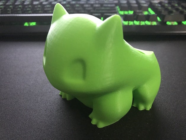 bulbasaur fioriera alta risoluzione migliorata di scarico 3D print model - Mito3D