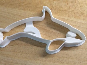 le cookie cutter - orca cookiecutter emporte-pièce l'orque 3d print model - Mito3D