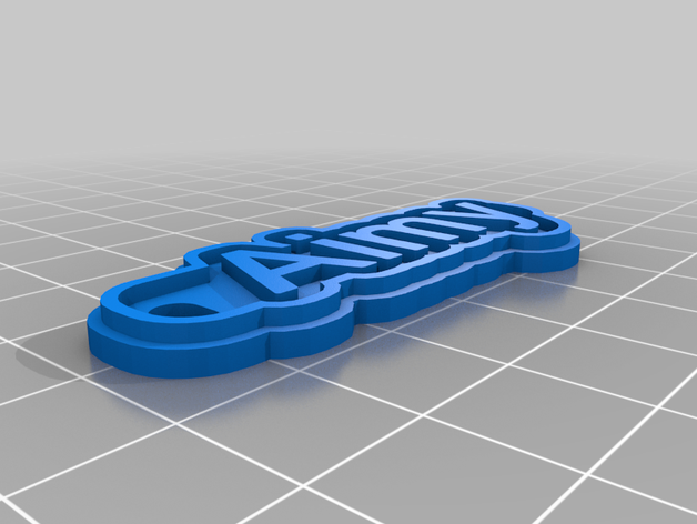 porte cl aimy personnalisé 3D print model - Mito3D