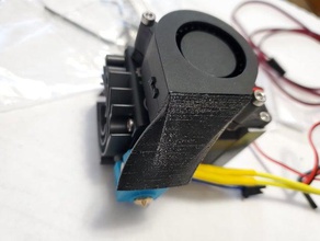 hemera 4020 parts cooler blower fan mount nozzle duct e3d e3dhemera hermes part shroud 3d print model - Mito3D