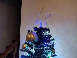 christmas tree star decoration decorations ornament ornaments trees xmas 3d print model - Mito3D