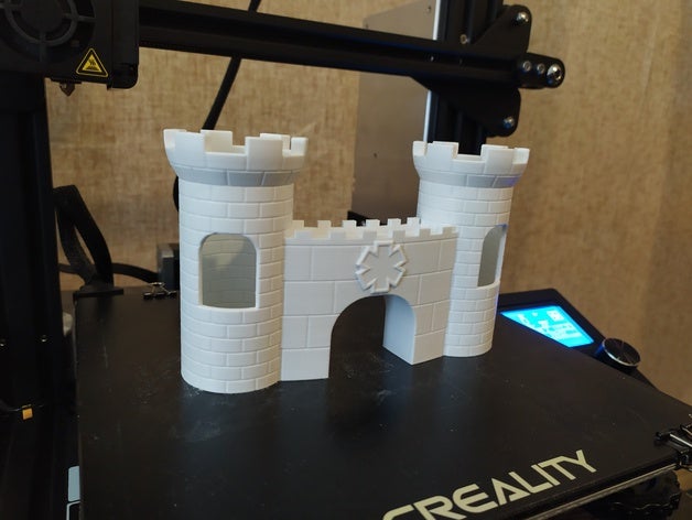 aquarium Burg Fisch Tor Turm 3D print model - Mito3D