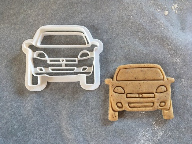 cookie cutter auto fiat punto grande ford transit octavia mki skoda transito custom 3D print model - Mito3D