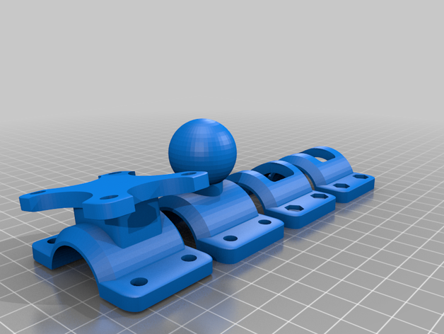 1 zoll lenkeraufnahmen 3D print model - Mito3D