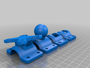 1 zoll handlebar mounts 3d print model - Mito3D