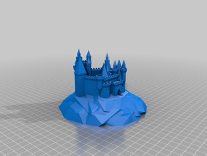 grand château personnalisé 3d print model - Mito3D