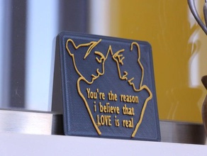 you're reason love valentine 3d print model - Mito3D