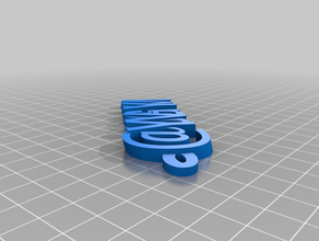 josias ig chave de cadeia personalizado 3d print model - Mito3D