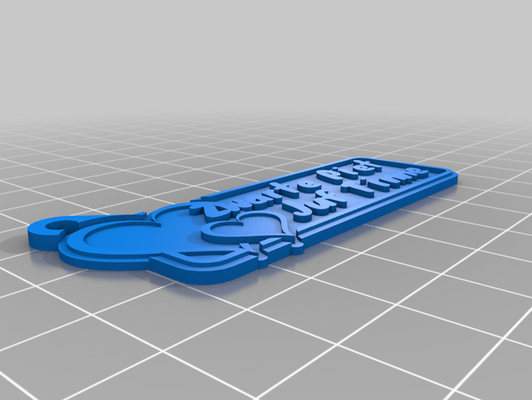 my customized i love key chain heart by svenrombouts 3d print model - Mito3D