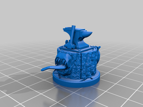 anvil stump mimic remix dnd fantasy miniatures tabletop 3d print model - Mito3D