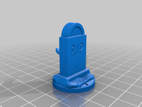 gravestone mimic remix dnd dungeons dragons fantasy tabletop tombstone 3d print model - Mito3D