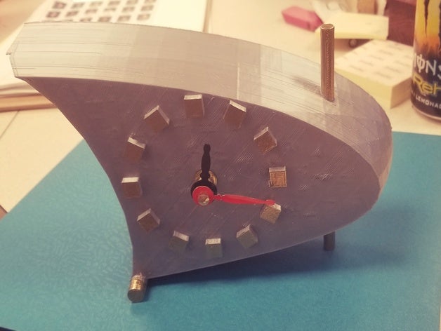 danish modern clock 3D print model - Mito3D
