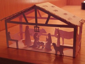 papercraft nativity scene 3d print model - Mito3D
