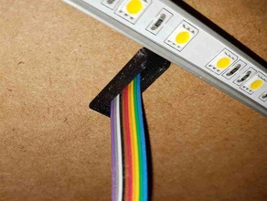 cable plano throughhole el ender 3 flachbandkabel de la plana pantalla integrada kabeldurchf&uuml hrung cinta opciones 3d print model - Mito3D