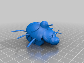 lady bug tank 3d print model - Mito3D