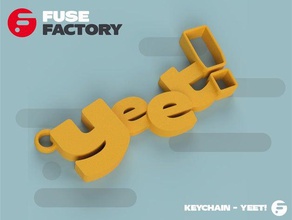 Schlüsselanhänger yeet keychain 3d print model - Mito3D