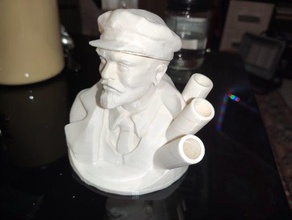lénine porte-stylo 2 la boîte le titulaire l'homme bureau de stylet crayon personnes révolution sculpture vase 3d print model - Mito3D