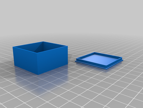 puce d'étalonnage cube 40x40x20mmx08mm - vous pouvez les utiliser comme des petits de rangement couvercle la boîte L'impression 3d voiture l'étalonnage le conteneur fleur petite stockage 3d print model - Mito3D